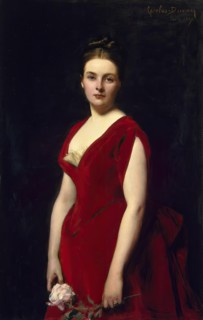 Portrait of Anna Obolenskaya, 1887. Creator: Charles Emile Auguste Carolus-Duran.