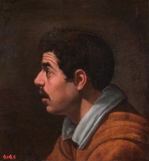 Head of a Man in Profile, 1618. Creator: Diego Velasquez.