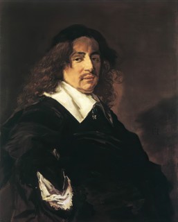 Portrait of a man with long hair and a mustache, 1653. Creator: Frans Hals.