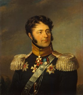 Portrait of Luka A. Denisyev (1762-1846), 1823. Creator: Workshop of George Dawe.