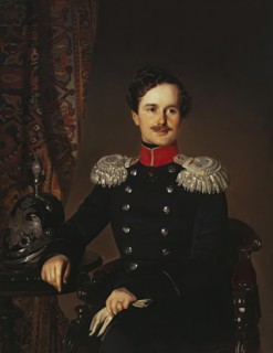 Portrait of Prince Vladimir Dolgorukov, Major-General of the Retinue of His Majesty, 1849. Creator: Ivan Makarov.