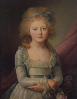 Portrait of grand Duchess Yelena Pavlovna as the Child, 1792. Creator: Jean Louis Voille.
