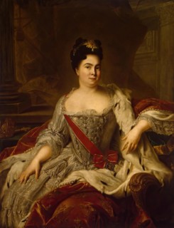 Portrait of Catherine I of Russia, 1717. Creator: Jean-Marc Nattier.