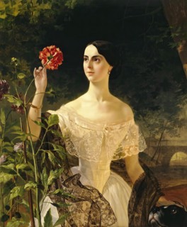 Portrait of Sophia Shuvalova (married name Bobrinskaya), 1849. Creator: Karl Briullov.