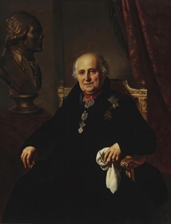 Portrait of Count Grigory Kushelev (1754-1833), 1827. Creator: Orest Kiprensky.