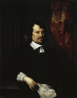 Portrait of a Man Holding a Letter, 1650. Creator: Pieter Thijs.