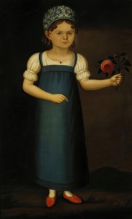 Portrait of Glafira Zimina, a Girl from a Merchant Family, 1825. Creator: Unknown.