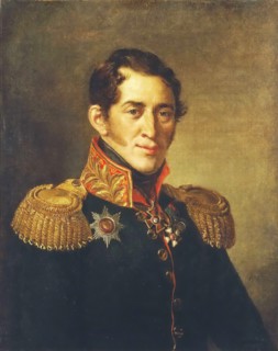 Portrait of Sergei Volkonsky, 1824. Creator: Vasily Tropinin.
