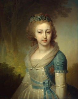 Portrait of Grand Duchess Yelena Pavlovna, 1796. Creator: Vladimir Borovikovsky.