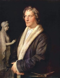 Portrait of Sculptor Thorwaldsen, 1820. Creator: Karl Joseph Begas.