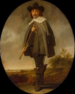 Officer in the Landscape (Portrait of a Man), 1640. Creator: Simon Kick.