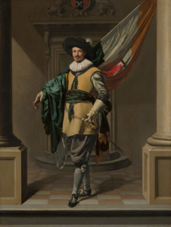 Portrait of Loef Vredericx (1590-1668) as an Ensign, 1626. Creator: Thomas de Keyser.