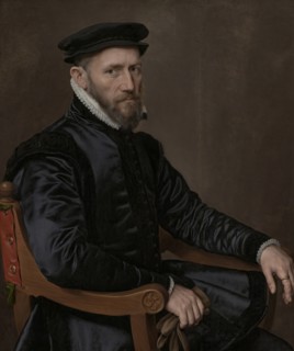 Portrait of Sir Thomas Gresham, pendant to portrait of Anne Fernely, 1563. Creator: Antonis Mor.