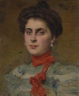 Portrait of Young Princess M.P. Abamelek-Lazareva, 1897. Creator: Alexis Axilette.