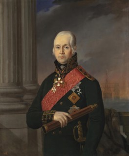 Portrait of Admiral F.F.Ushakov, 1850. Creator: Unknown.