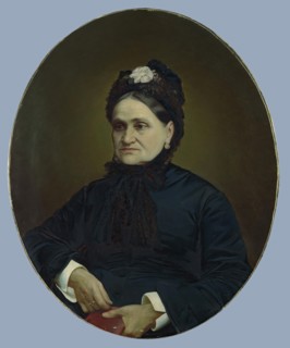 Portrait of E.I. Brusnitsyna, the Wife of Factory Owner, 1895. Creator: Unknown.