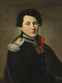 Portrait of Lieutenant V.A. Bibikov of the Corps of Engineers, 1814. Creator: Unknown.