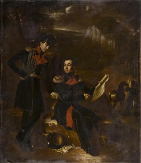 Portrait of the Durnovos, 1820. Creator: Benoît Charles Mitoire.