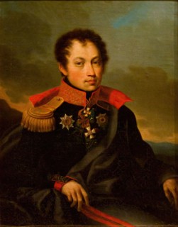 Portrait of Baron G.V. Rosen, 1817. Creator: Afanasy Burtsev.