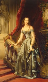 Portrait of Grand Princess Olga Nikolayevna (1822-1892), 1841. Creator: Christina Robertson.