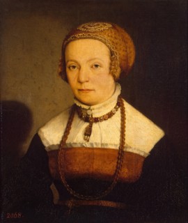 Portrait of a Woman, 1548. Creators: Christoph Amberger, Jan van Scorel.