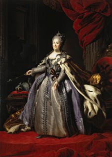 Portrait of Catherine II (copy), 1780. Creator: Unknown.