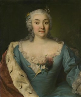 Portrait of A.I. Kurakina, (1725), 1749. Creator: Georg Cristoph Grooth.