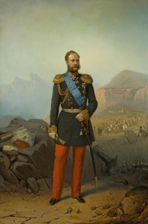 Portrait of Field-Marshal Prince Alexander Baryatinsky, 1869. Creator: Georg von Bothmann.