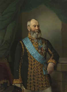 Portrait of P.P. Gagarin, 1873. Creator: Georg von Bothmann.