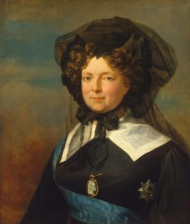 Portrait of Empress Maria Feodorovna in Mourning, 1825. Creator: George Dawe.