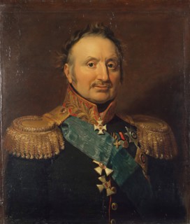 Portrait of Pyotr Kh. (Ludwig Adolf Peter) Wittgenstein (1768/69-1843), 1822. Creator: George Dawe.