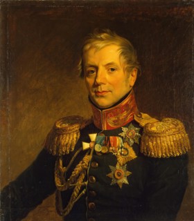 Portrait of Pyotr P. Konovnitsyn (1764-1822) (replica of the 1821 portrait), 1825. Creator: George Dawe.
