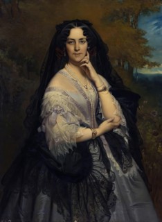 Portrait of Princess Zinaida I. Yusupova, 1864. Creator: Gerasim Kadunov.