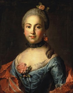 Portrait of a Woman in a Blue Dress, 1760. Creator: Ivan Argunov.