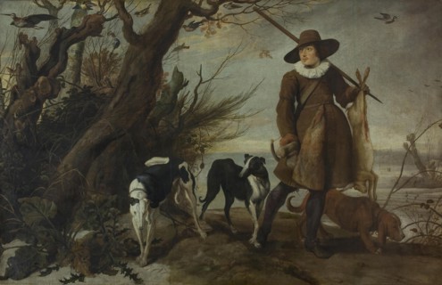 Hunter with Dogs in a Landscape, 1625. Creator: Jan Wildens.