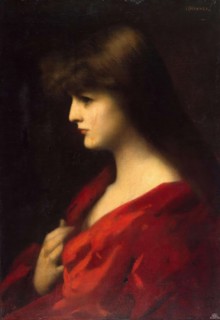 Study of a Woman in Red, 1892. Creator: Jean Jacques Henner.