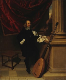 Portrait of a Musician, 1650. Creator: Charles Emanuel Biset.