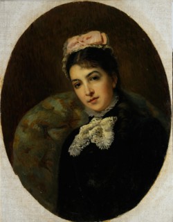Portrait of M.G. Savina, c1880. Creator: Konstantin Makovsky.