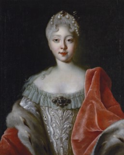 Portrait of Crown Princess Elizabeth Petrovna, 1724. Creator: Louis Caravaque.