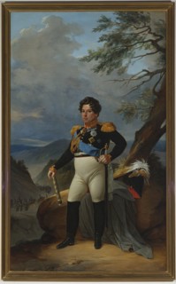 Portrait of Count I.I.Dibich-Zabalkansky, 1833. Creator: Pyotr Basin.
