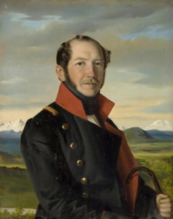 Portrait of the Decembrist N.I. Lorer, 1841. Creator: Robert Schwede.