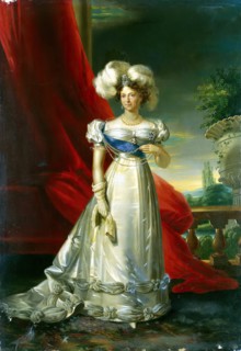 Portrait of Empress Maria Fiodorovna, 1832. Creator: Ludwig Schultz.