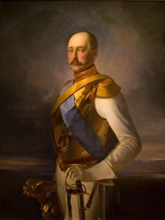 Portrait of Emperor Nicholas I, 1856. Creator: Wladimir Swertschkoff.