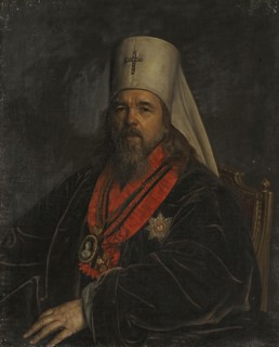 Portrait of Metropolitan Seraphim, whose secular name was Stefan Vasilievich Glagolevsky, 1822. Creator: Alexander Varnek.