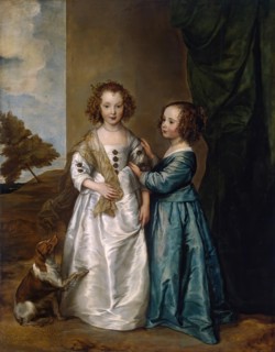 Portrait of Elizabeth Wharton and Philadelphia Wharton, 1640. Creator: Anthony van Dyck.