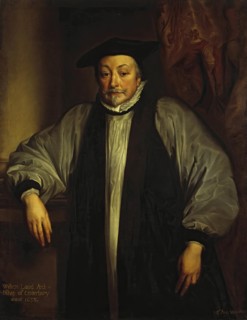 Portrait of William Laud, Archbishop of Canterbury, 1638. Creator: Workshop of Anthony van Dyck.