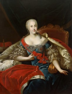 Portrait of Johanna Elisabeth, Princess of Anhalt-Zerbst, 1746. Creator: Antoine Pesne.
