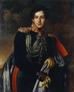 Portrait of Count Nikolai Samoilov, 1825. Creator: Benoît Charles Mitoire.