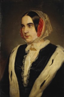 Portrait of Sophie Hermann, 1850. Creator: Carl Johann Lasch.