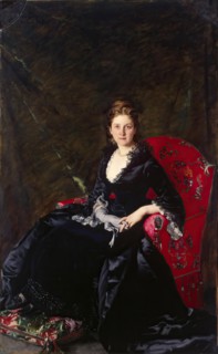 Portrait of Nadezhda Polovtsova, 1876. Creator: Charles Emile Auguste Carolus-Duran.